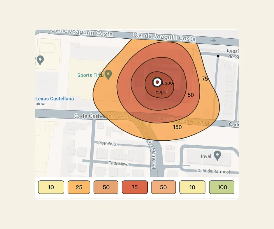 Mapas de Isoconcentraciones - Visualización